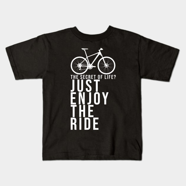 Bicycle saying Kids T-Shirt by Franja